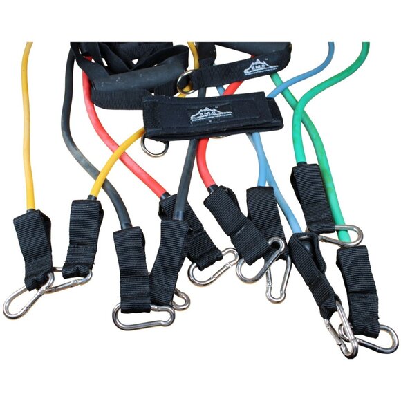 Black Mountain Products Resistance Bands Exercise Set w/ Handles & Carrying Bag - Picture 4 of 6